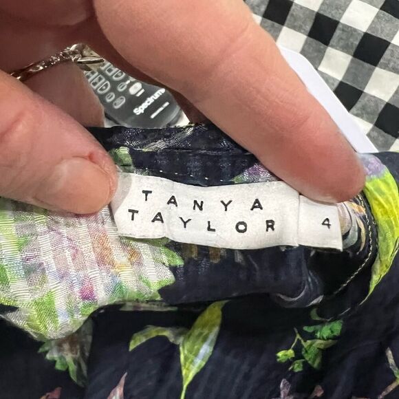 TANYA TAYLOR 2018 Garden Print Brandy Mini Dress size 4 - Picture 15 of 16